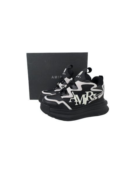 Amiri Platform Elevated Lace-Up Sneakers Black