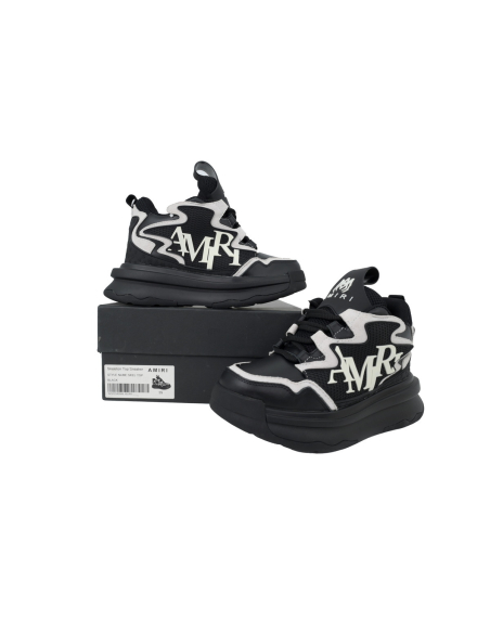 Amiri Platform Elevated Lace-Up Sneakers Black
