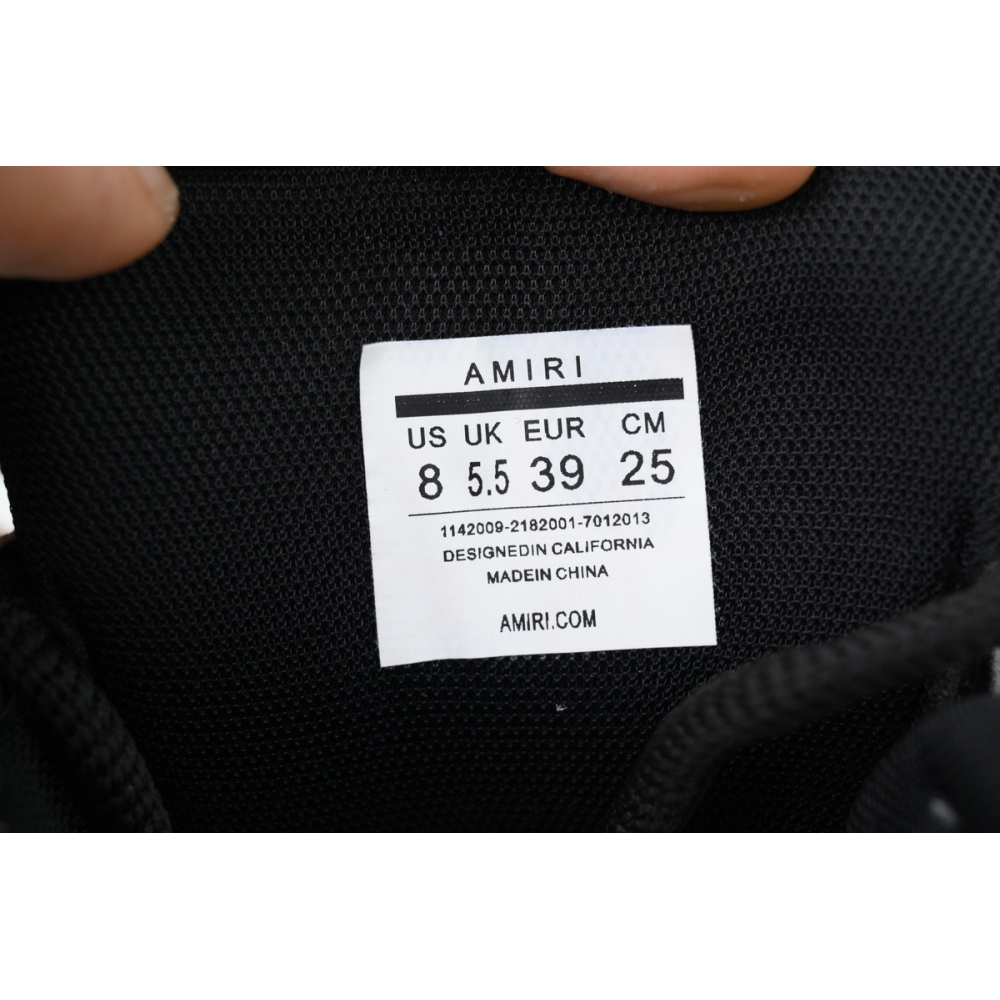 Amiri Platform Elevated Lace-Up Sneakers Black