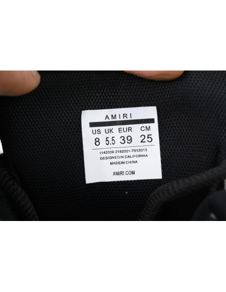 Amiri Platform Elevated Lace-Up Sneakers Black