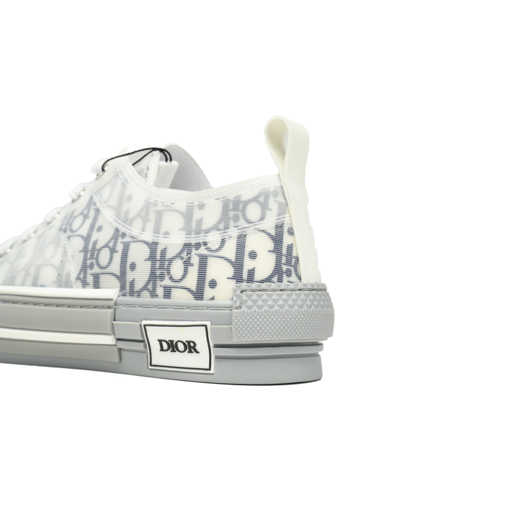 Dior B23 Low White Navy Oblique 3SN249YNT_H568