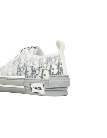 Dior B23 Low White Navy Oblique 3SN249YNT_H568