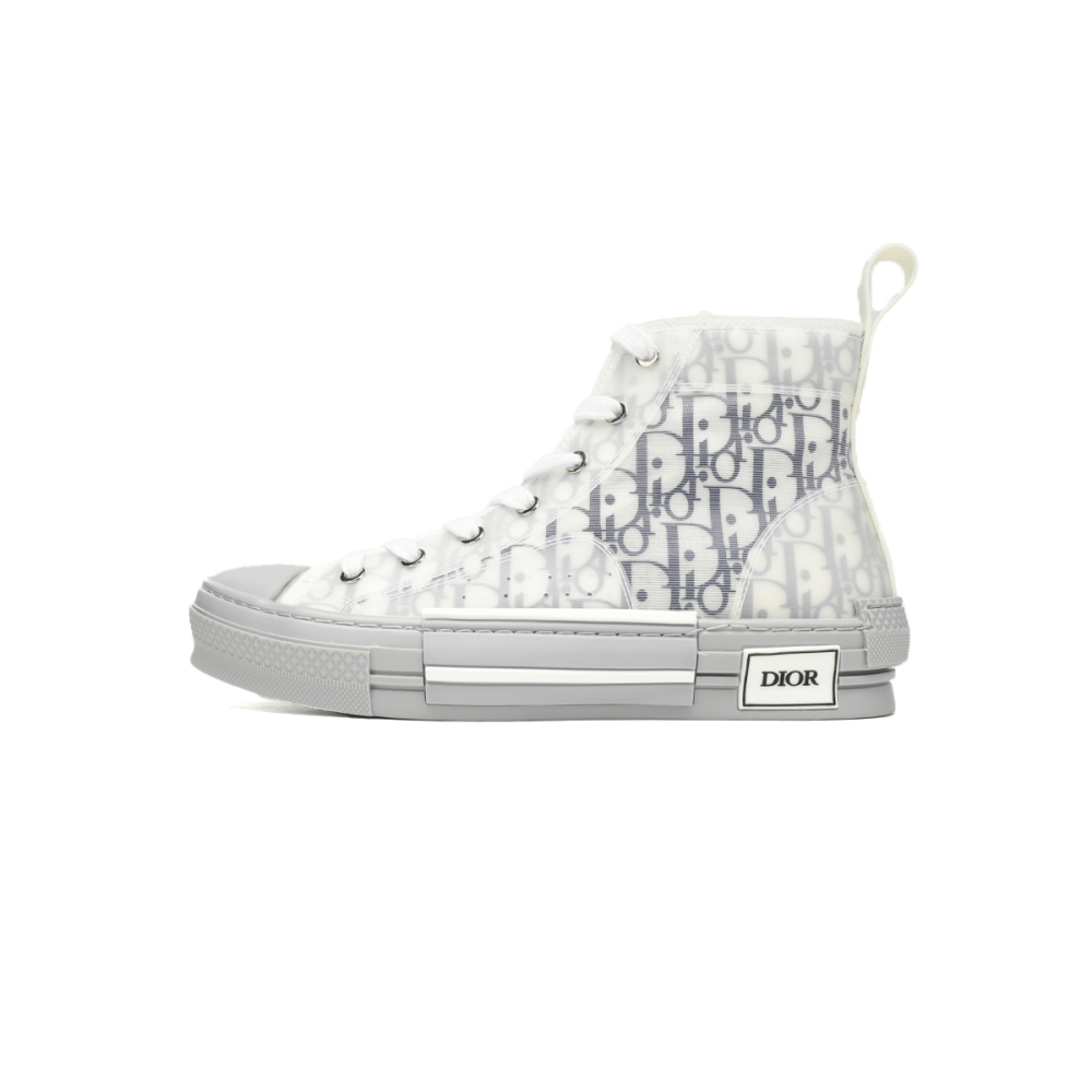 Dior B23 High Top Oblique Transparency White Blue Gray