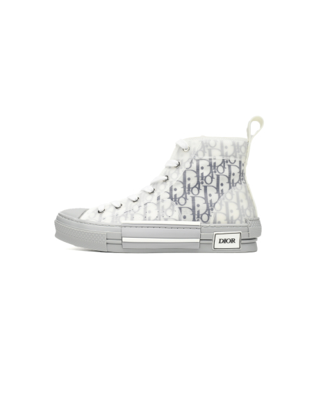 Dior B23 High Top Oblique Transparency White Blue Gray