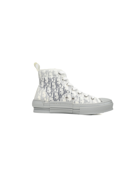 Dior B23 High Top Oblique Transparency White Blue Gray