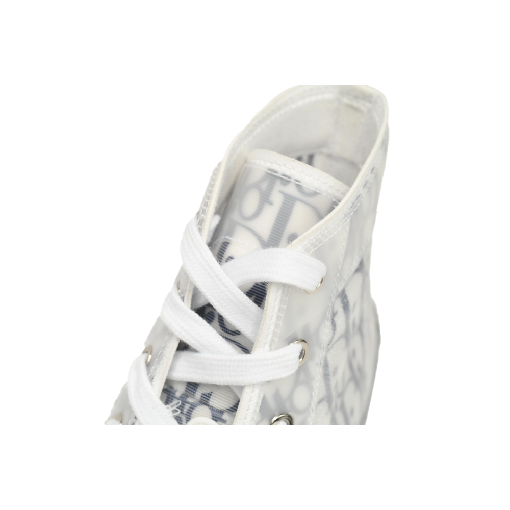 Dior B23 High Top Oblique Transparency White Blue Gray