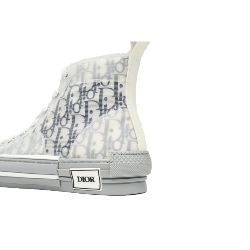 Dior B23 High Top Oblique Transparency White Blue Gray