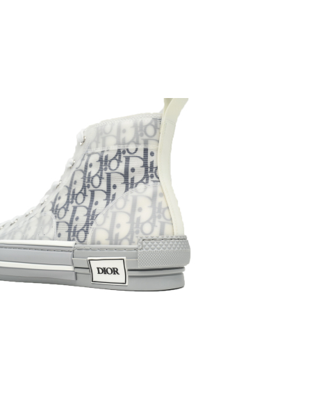 Dior B23 High Top Oblique Transparency White Blue Gray