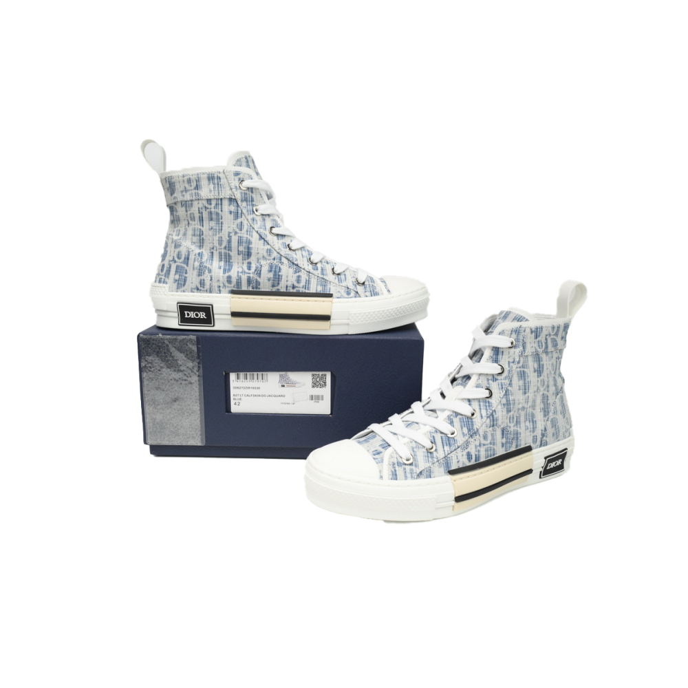 Dior B23 Blue Oblique Kasuri Jacquard 3SH118ZLA_H560