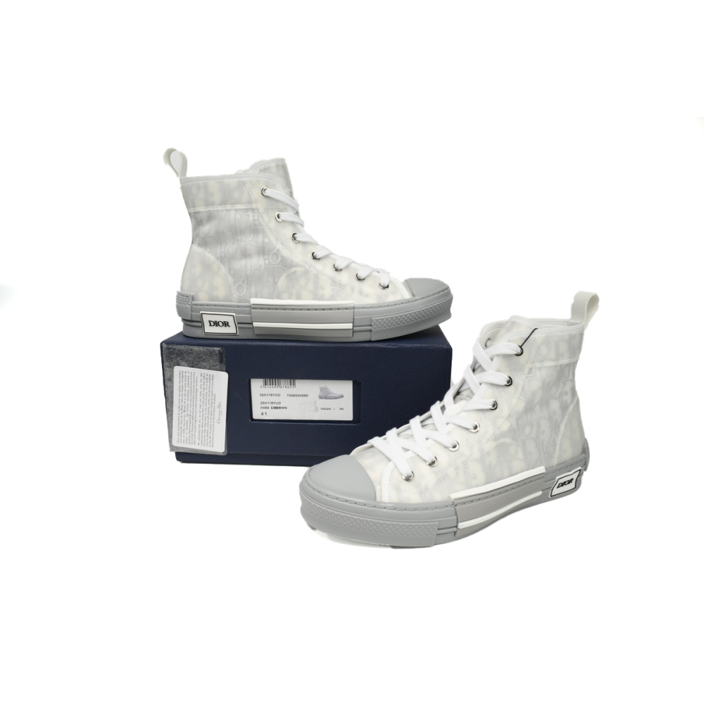 Dior B23 High Top Oblique Grey 3SH118YNT_H068