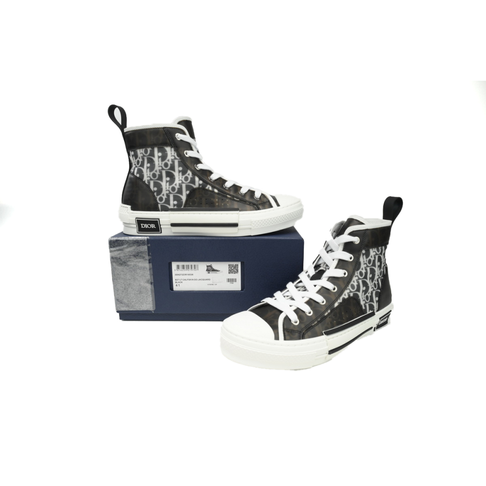 Dior B23 High Black White Oblique 3SH118YJP_H961