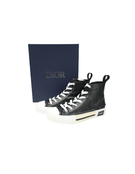 Dior B23 High Top Black CD Diamond Canvas 3SH118ZPP_H900