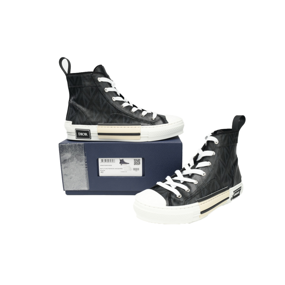 Dior B23 High Top Black CD Diamond Canvas 3SH118ZPP_H900