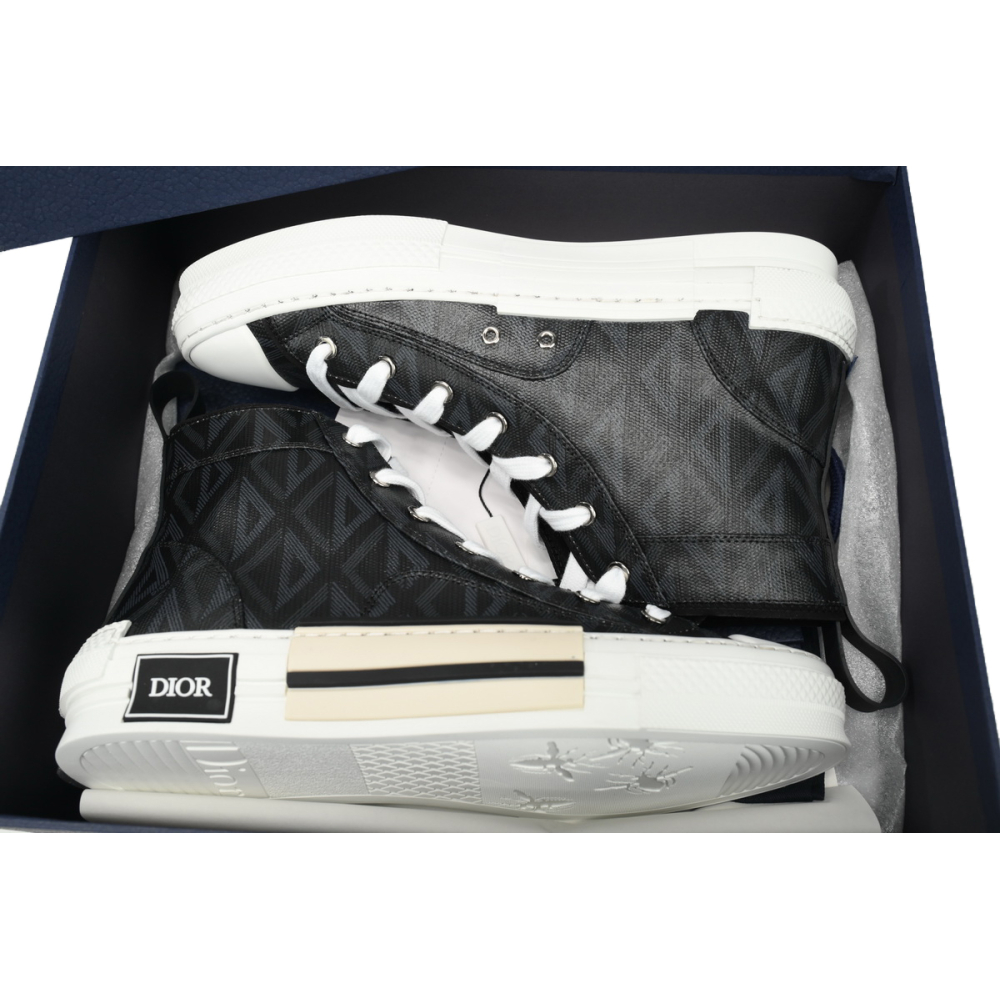 Dior B23 High Top Black CD Diamond Canvas 3SH118ZPP_H900