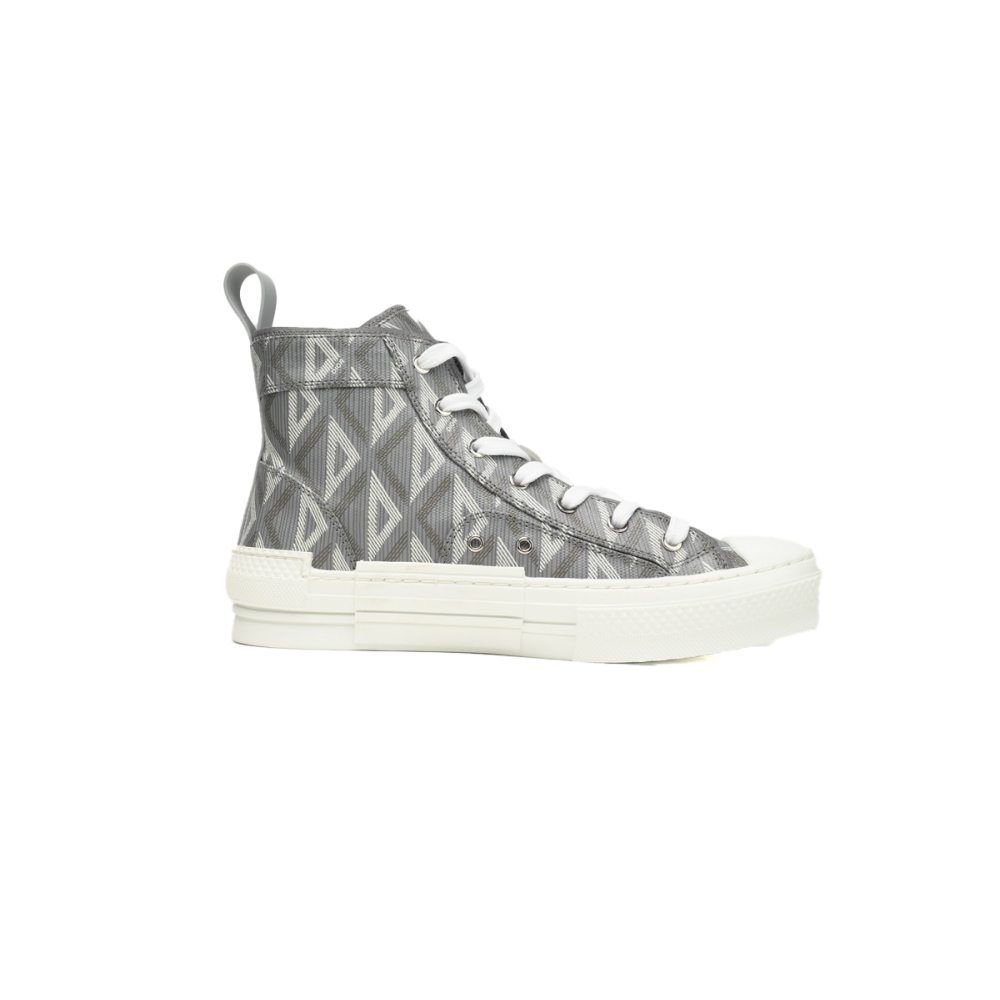 Dior B23 High Top Gray CD Diamond Canvas 3SH118ZPP_H868