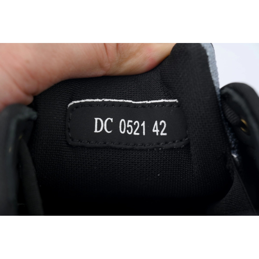 Dior B30 Round Head Logo Sneakers Patent Leather Gray