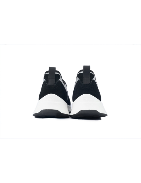 Dior B25 Runner Black Suede White Technical Mesh Oblique Canvas 3SN259YUH_H960