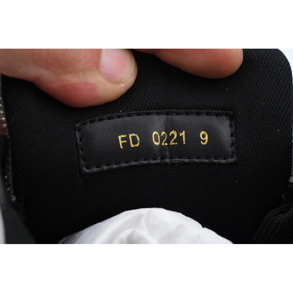 Louis Vuitton Trainer Black Silver Rhinestone