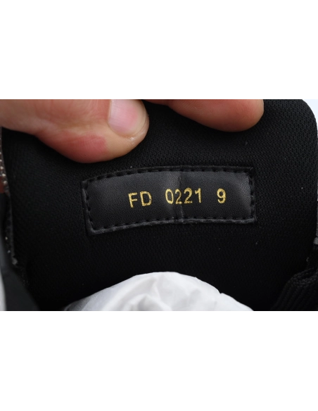 Louis Vuitton Trainer Black Silver Rhinestone