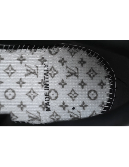 Louis Vuitton Trainer Black Silver Rhinestone