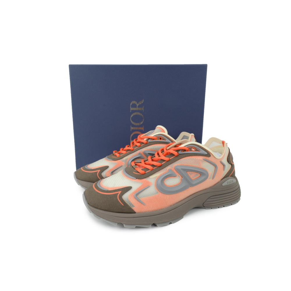 Dior B30 Countdown Tech Sneaker Beige/Brown/Orange