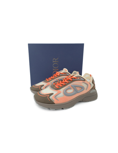 Dior B30 Countdown Tech Sneaker Beige/Brown/Orange
