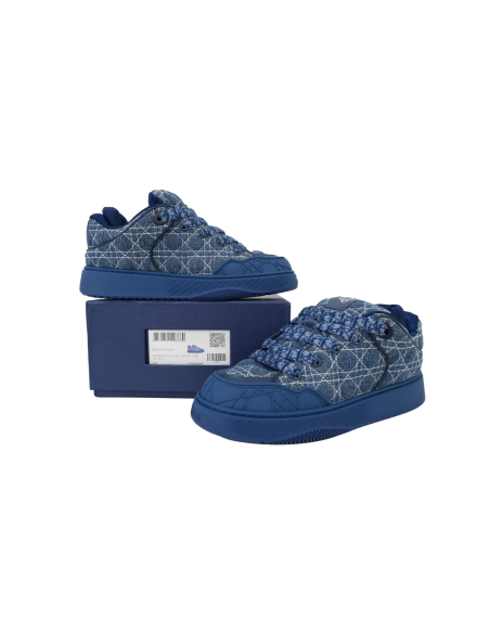 Dior B9S Skater Sneaker Blue Kumo Cannage Denim