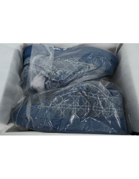 Dior B9S Skater Sneaker Blue Kumo Cannage Denim