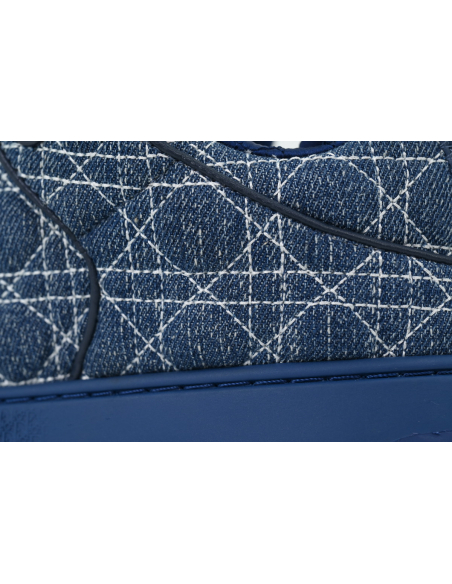 Dior B9S Skater Sneaker Blue Kumo Cannage Denim