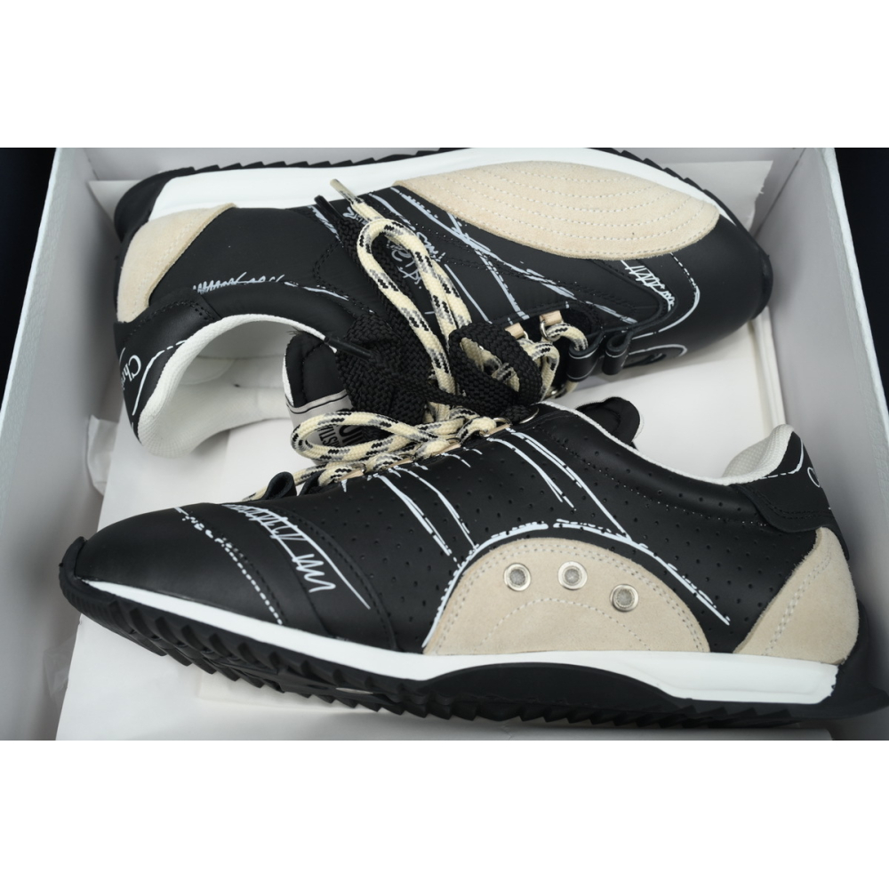 Dior D-Sketch Sneaker Black Nylon And Calfskin KCK427MPA_S900