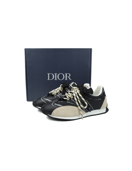 Dior D-Sketch Sneaker Black Nylon And Calfskin KCK427MPA_S900