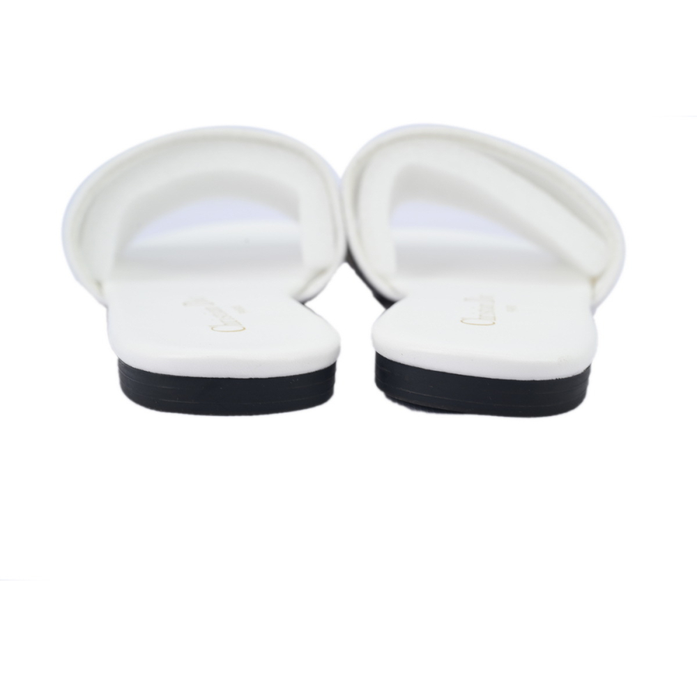 Dior Dway Slide Embroidered Monogram White Sandals