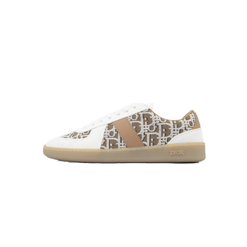 Dior B01 Matchpoint Sneaker White And Brown Print