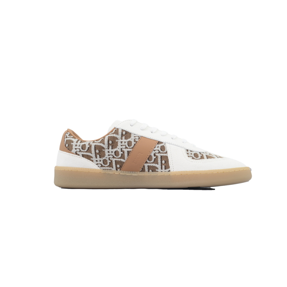 Dior B01 Matchpoint Sneaker White And Brown Print