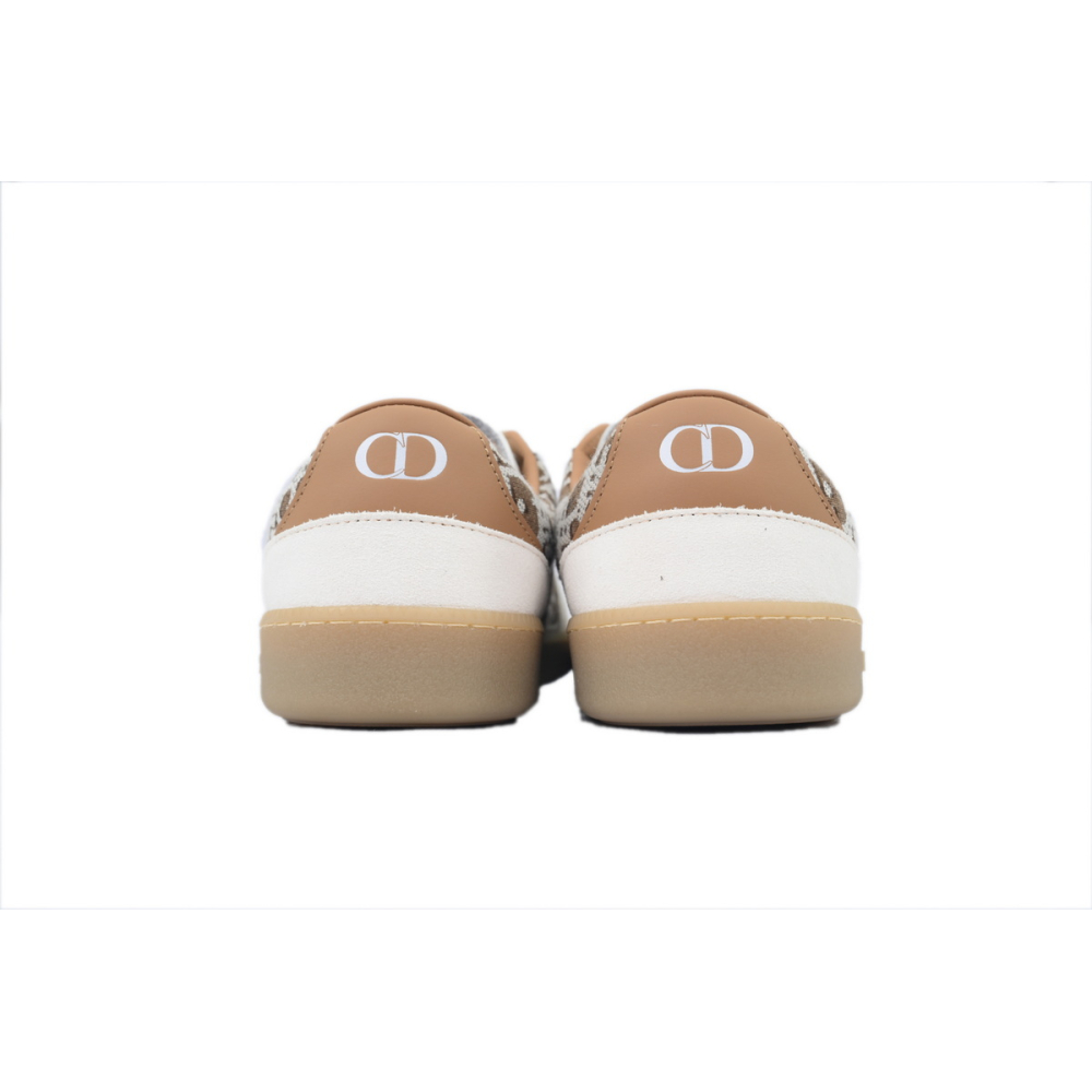Dior B01 Matchpoint Sneaker White And Brown Print