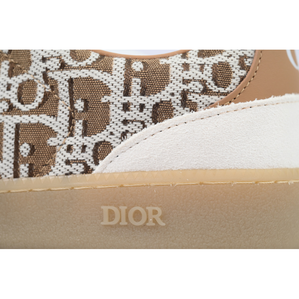 Dior B01 Matchpoint Sneaker White And Brown Print