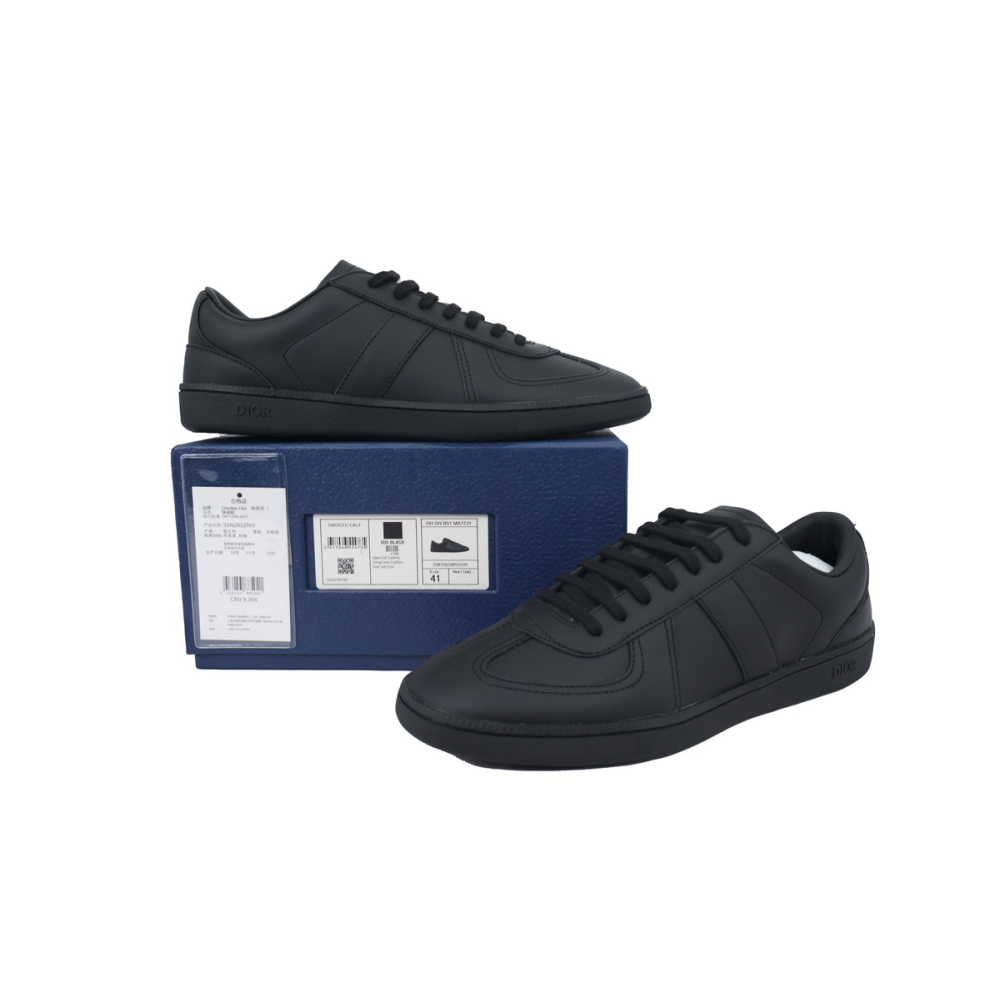Dior B01 Matchpoint Sneaker Black Smooth Calfskin 3SN328ZQR_H900