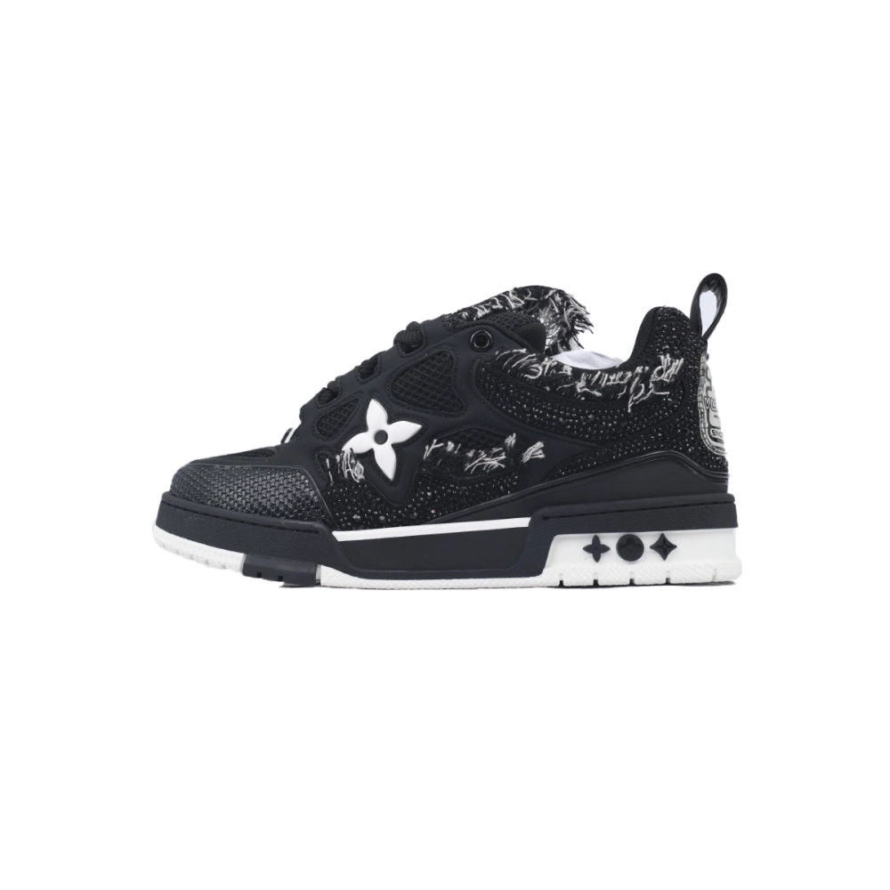 Louis Vuitton LV Skate Sneaker Horse Hair Black Diamond