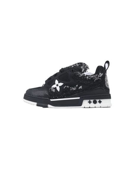 Louis Vuitton LV Skate Sneaker Horse Hair Black Diamond
