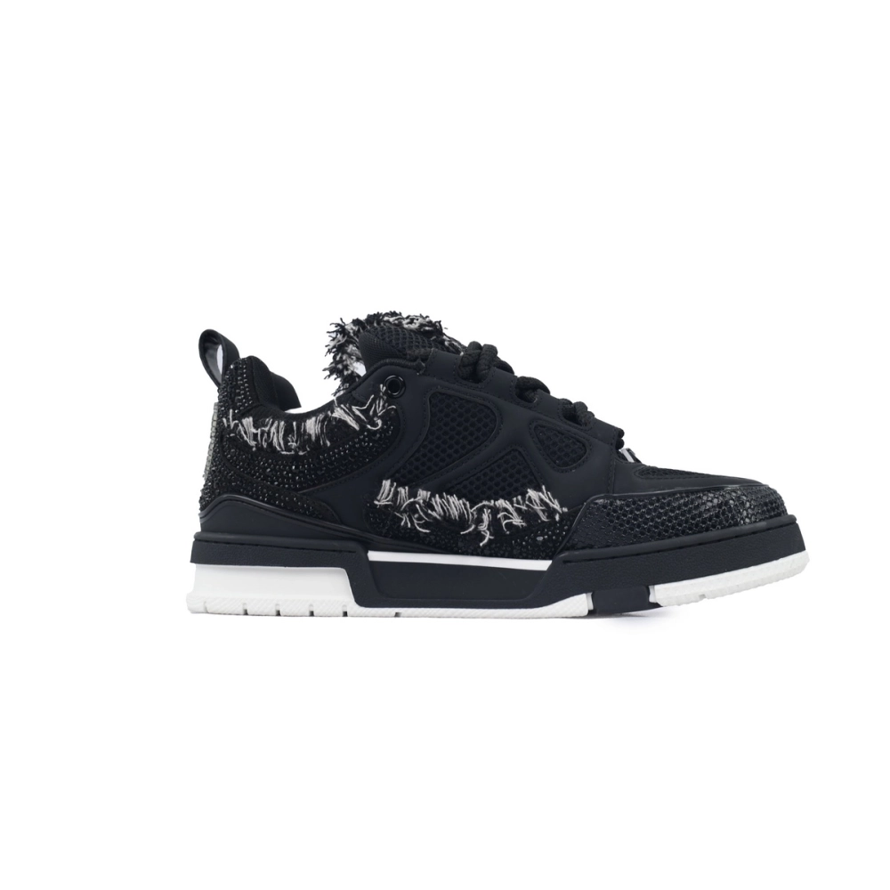 Louis Vuitton LV Skate Sneaker Horse Hair Black Diamond