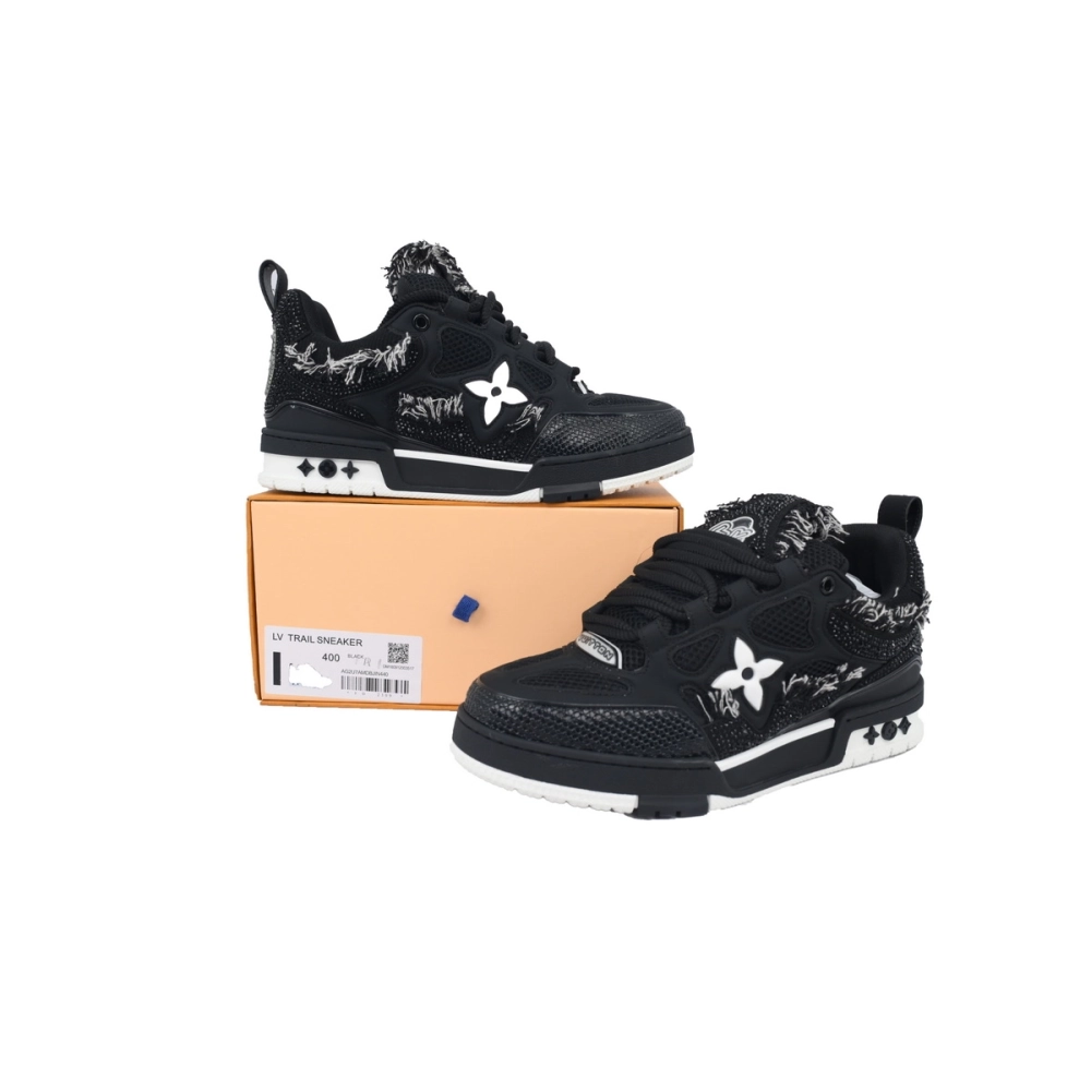 Louis Vuitton LV Skate Sneaker Horse Hair Black Diamond