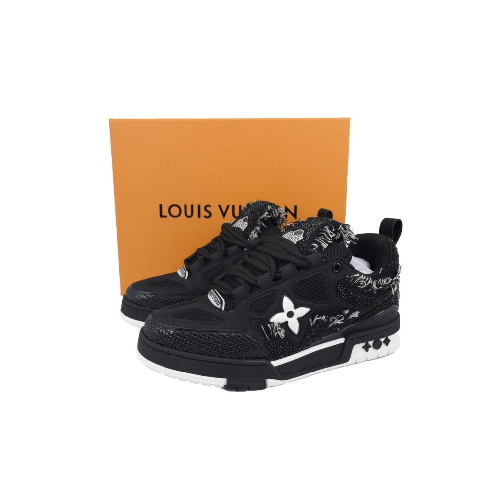 Louis Vuitton LV Skate Sneaker Horse Hair Black Diamond