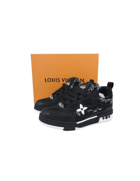 Louis Vuitton LV Skate Sneaker Horse Hair Black Diamond
