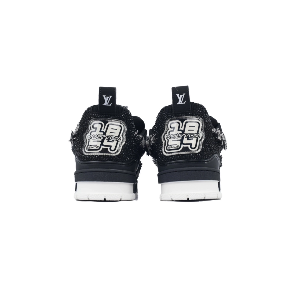 Louis Vuitton LV Skate Sneaker Horse Hair Black Diamond