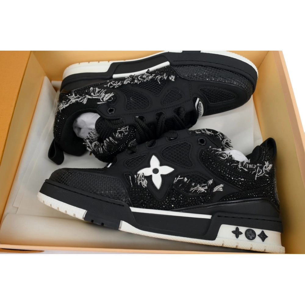 Louis Vuitton LV Skate Sneaker Horse Hair Black Diamond