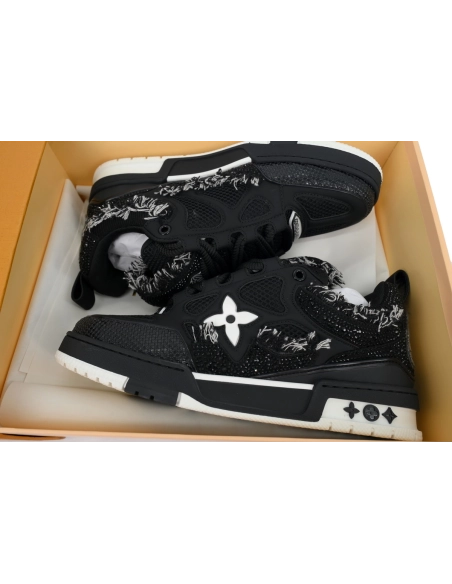 Louis Vuitton LV Skate Sneaker Horse Hair Black Diamond