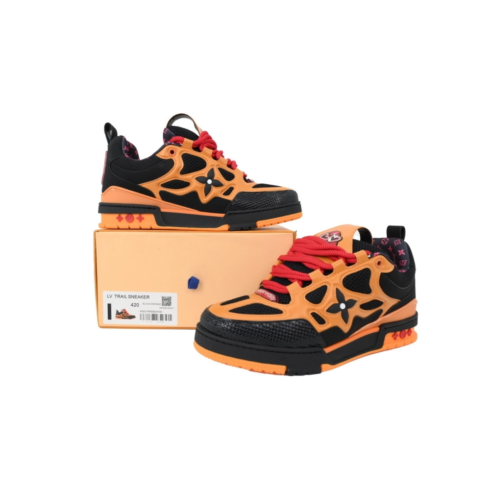 Louis Vuitton LV Skate Sneaker Black And Yellow