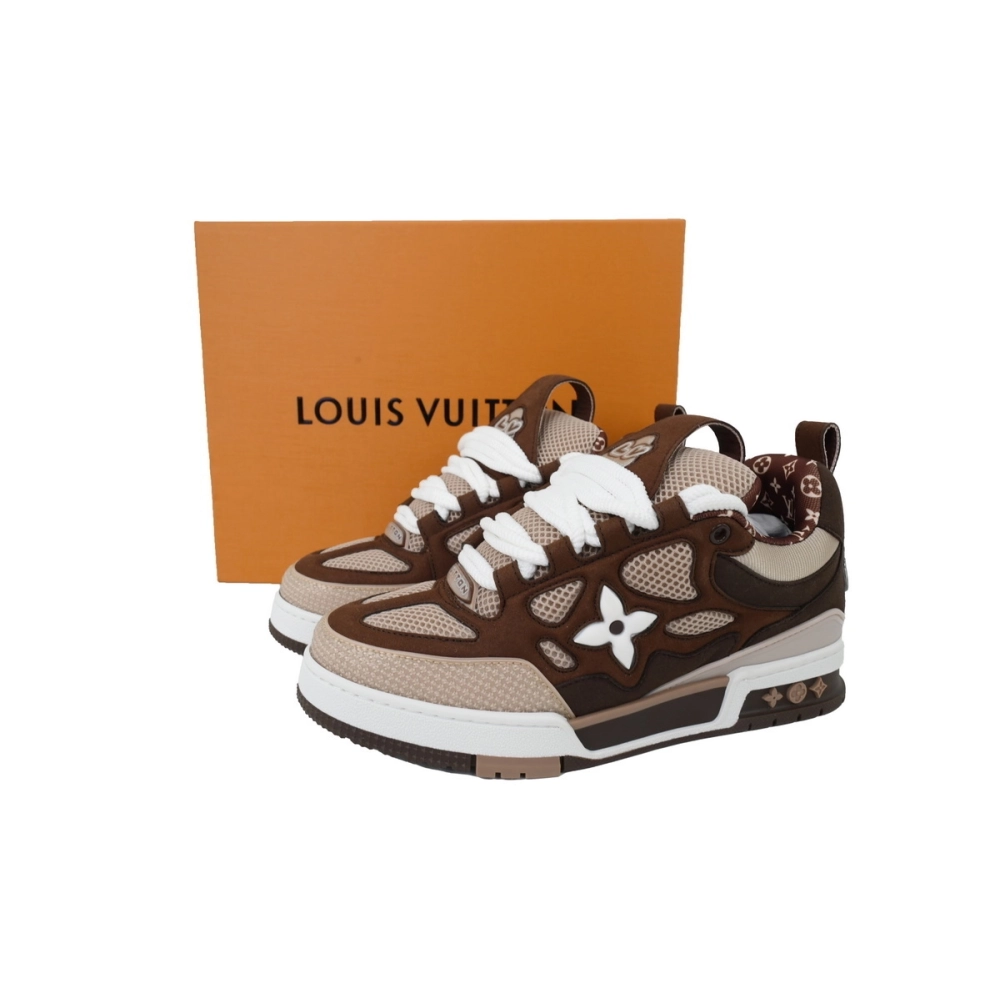 Louis Vuitton LV Skate Sneaker White Brown