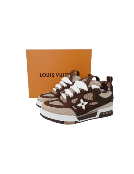Louis Vuitton LV Skate Sneaker White Brown