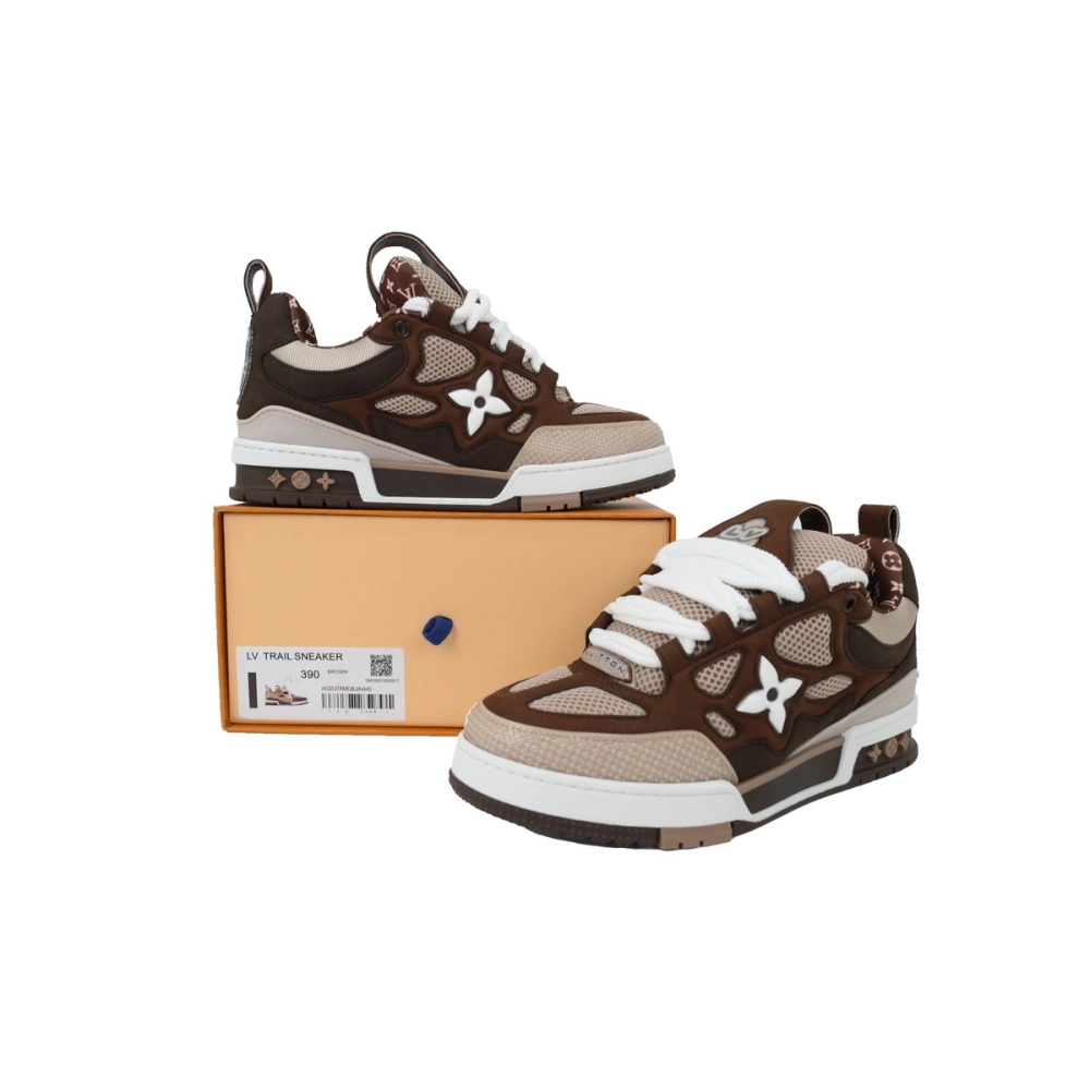 Louis Vuitton LV Skate Sneaker White Brown